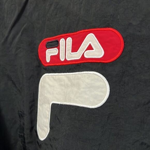FILA VINTAGE SPELL OUT COLOR BLOCK PUFFER JACKET SIZE XL - Picture 4 of 8